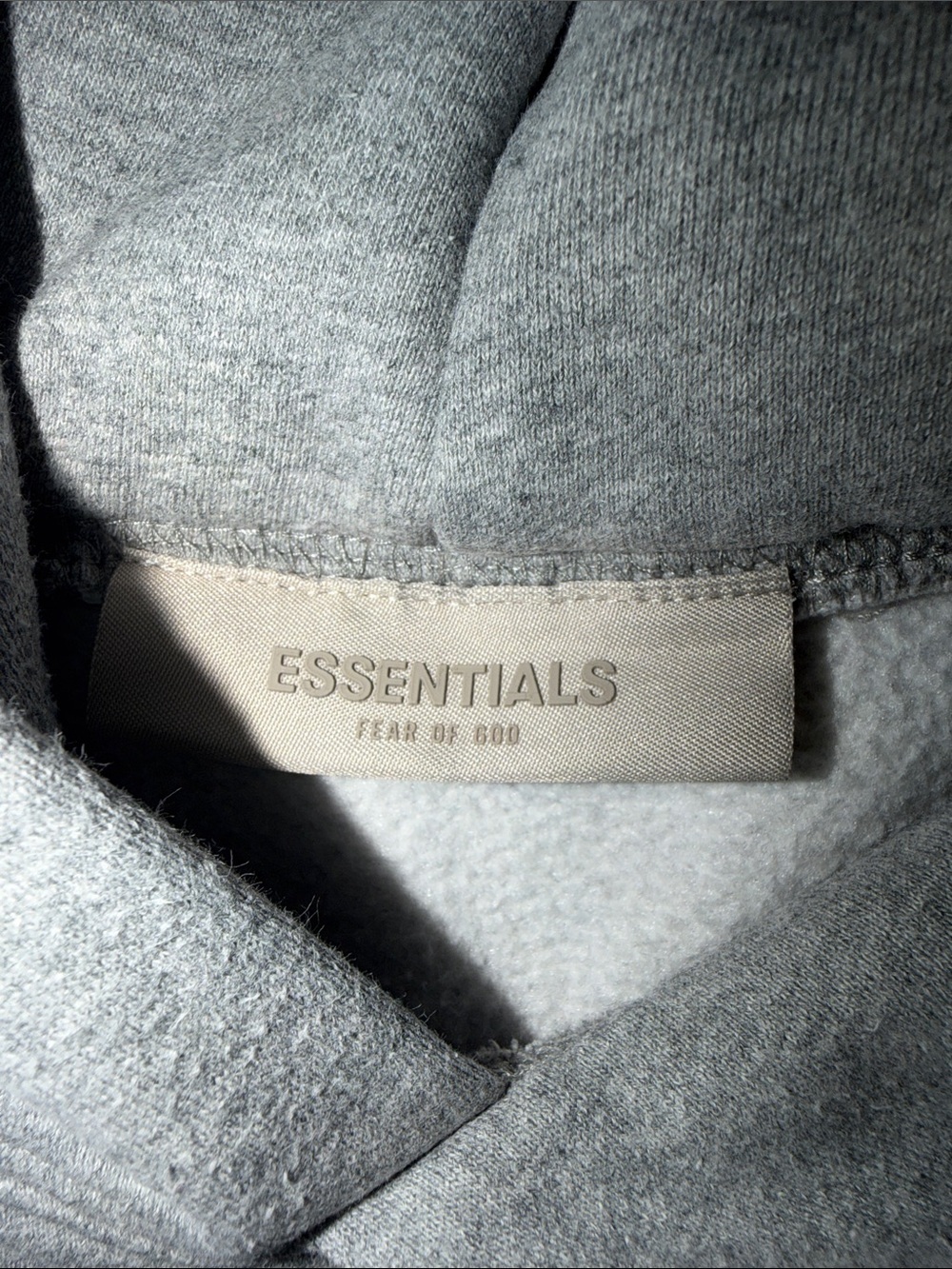 Essentials Fear Of God Grey Hoodie, Size Medium - Picture 3 of 8